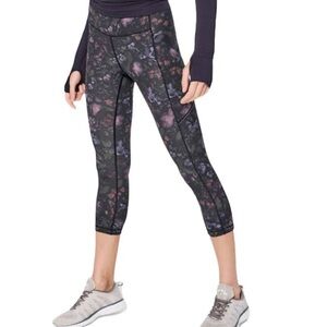 Lululemon | Train Times Crop Frozen Flourish Floral